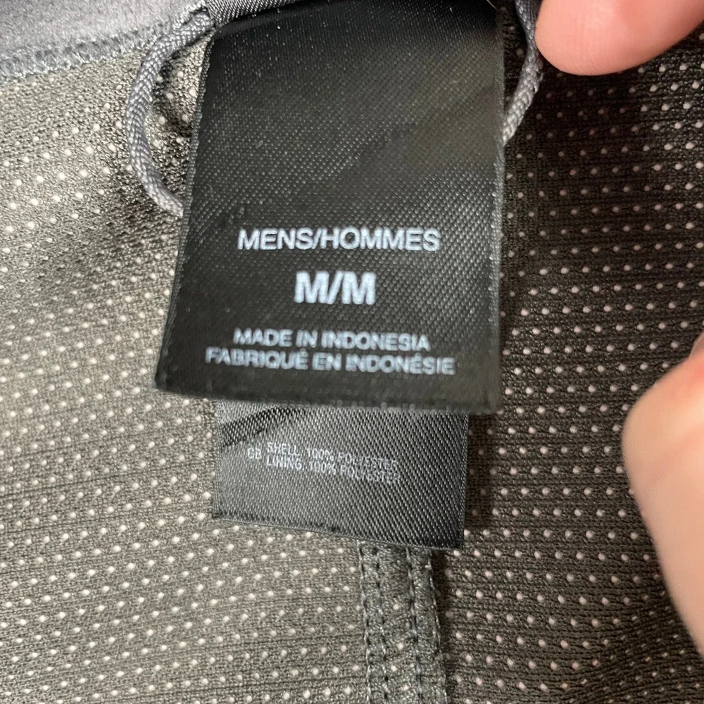 The North Face Fleece Jacket Mens M Black WindWall Full Zip Mesh Lined Outdoor